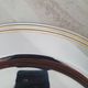 Alessi Ettore Sottsass / Serving plate stainless steel 18/10 and gold NG5100