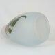 Vase Art Nouveau signé décor floral en pâte de verre. 40 cm. Année 20