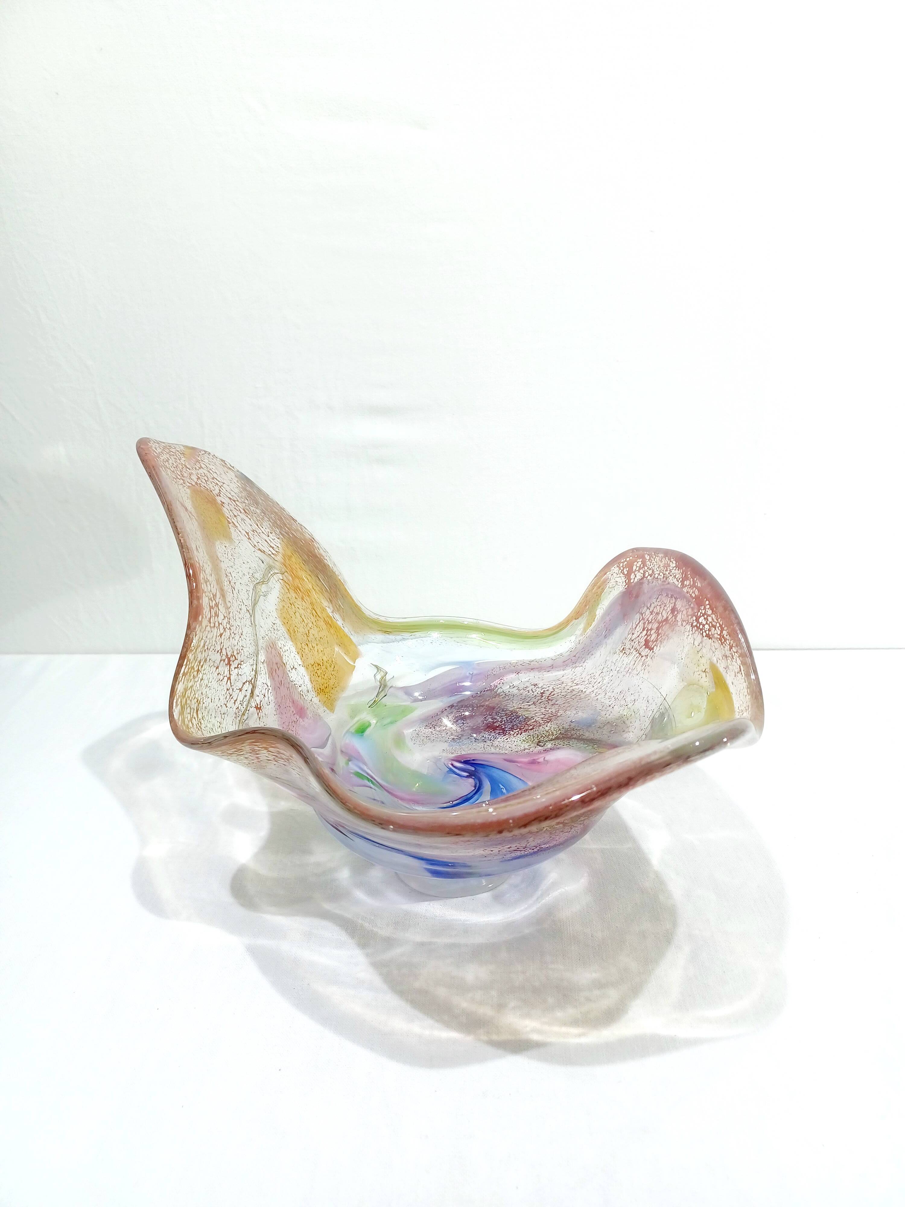 Coupe en verre soufflé Murano