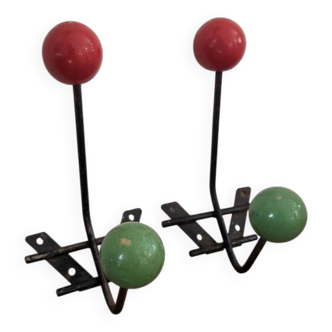 Pair of coat hooks from the 1950s