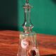 Liquor decanter - poppy flowers décor - art nouveau - legras