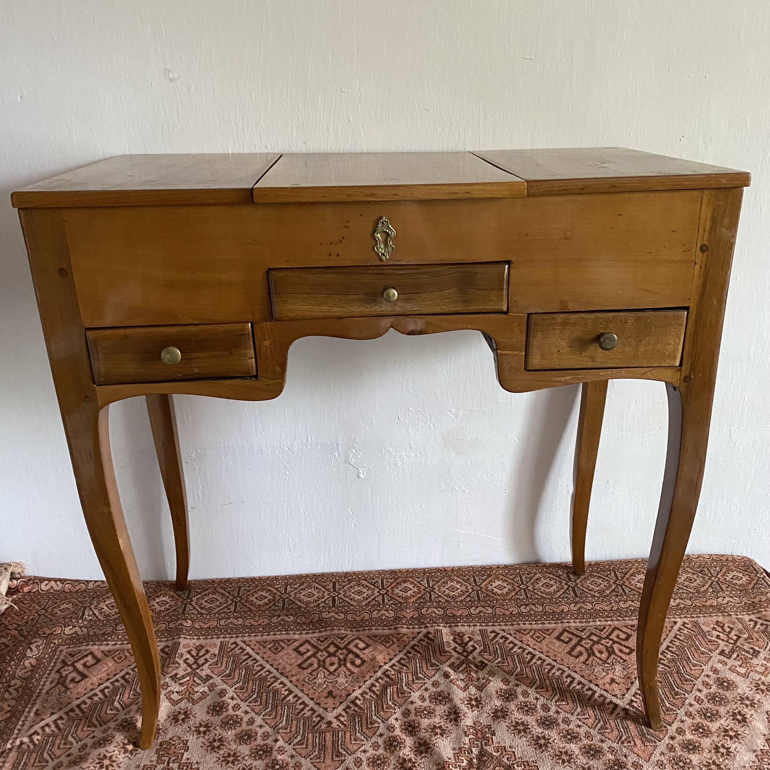 Louis xv style fruit wood dressing table