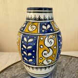 Antique glazed ceramic vase, Nabeul, 1950s