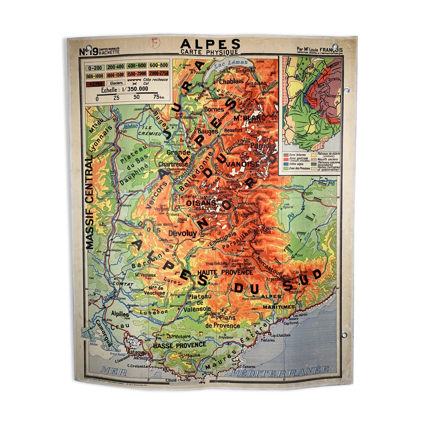 Hachette old school map