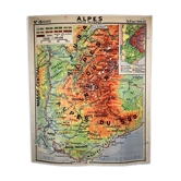 Carte ancienne scolaire Hachette