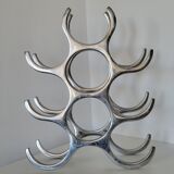 Aluminum wine rack shelf bottle rack for 9 bottles