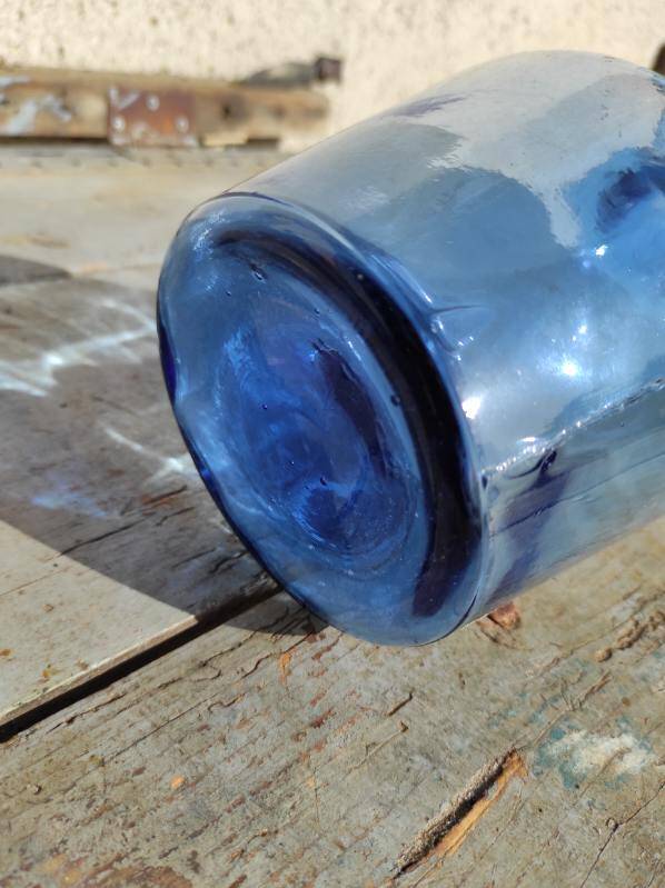 Demijohn j albinana transparent blue