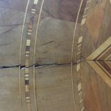 19th Century Louis Philippe Sorrento Walnut Parquetry Center Table