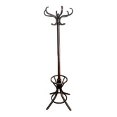 Porte manteau Baumann perroquet pivotant design année 60/70 en bois