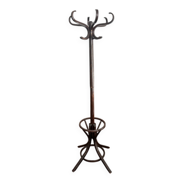 Baumann coat rack, swivelling parrot design from the 60s/70s in wood.