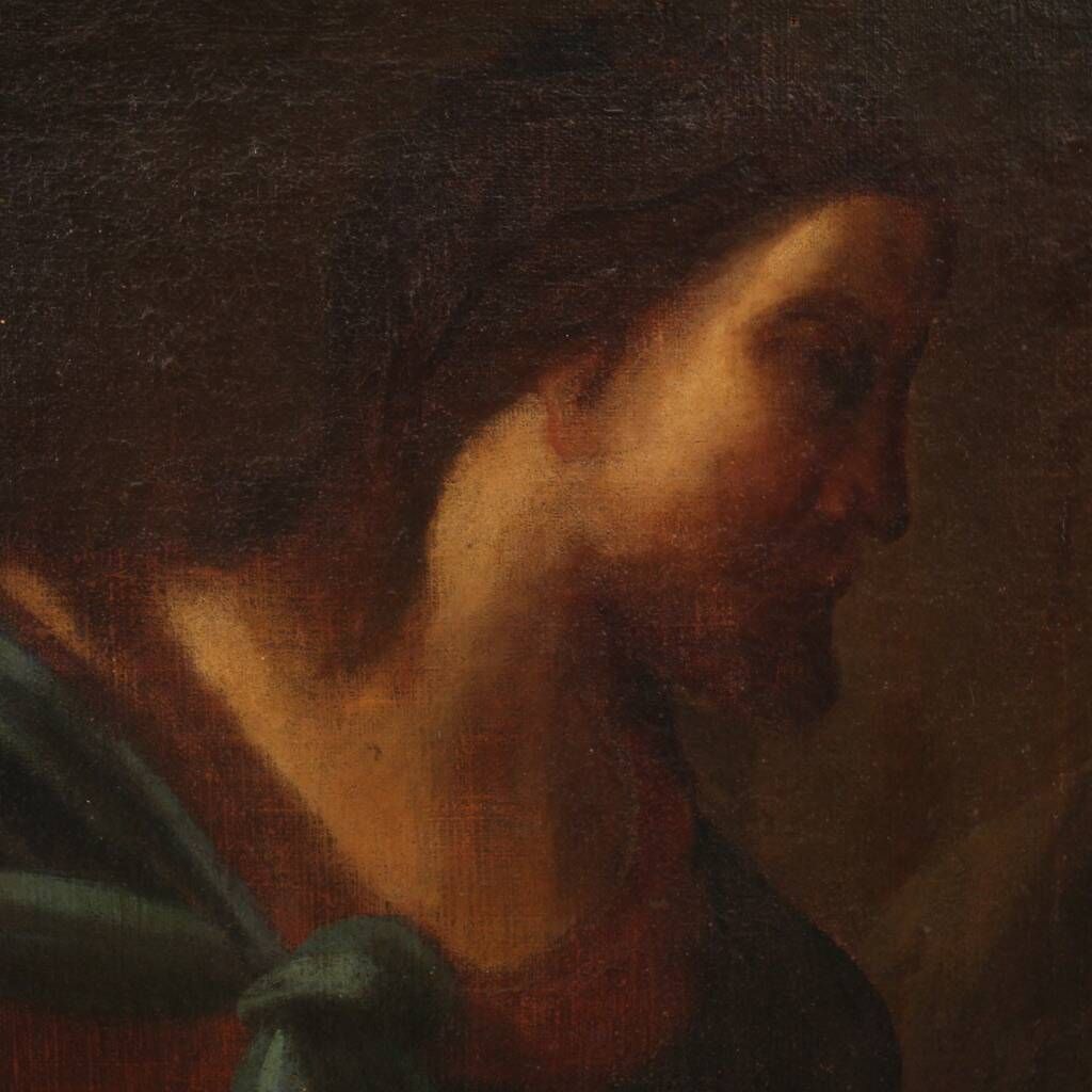 Great Italian painting from the 17th century, the Tribute Money
