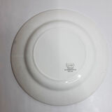 Flat faience plate by Digoin Sarreguemines , "Digne"