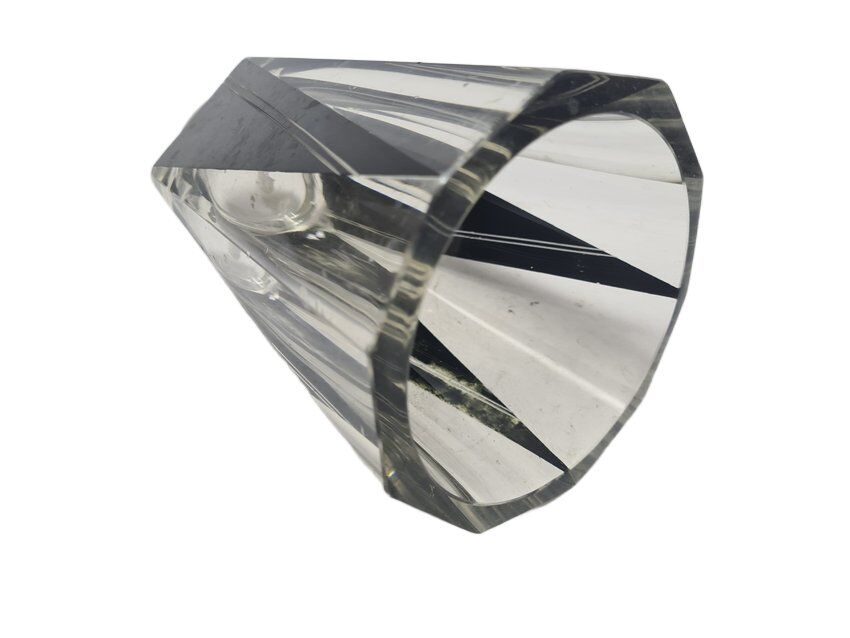 Art Deco glass carafe from Karel Palda, Czechoslovakia, 1930s