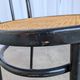 Mid-Century Thonet Style Dining Chair / Black Bentwood & Cane Seat Vintage