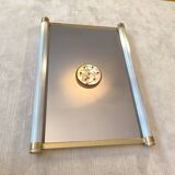 Pierre Vandel Paris - Very beautiful and rare large 1970s design mirror, signed