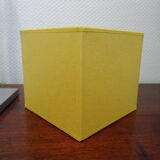 Lamp Stéphane Davidts Faras model, satin chrome, almond green lampshade - Belgium