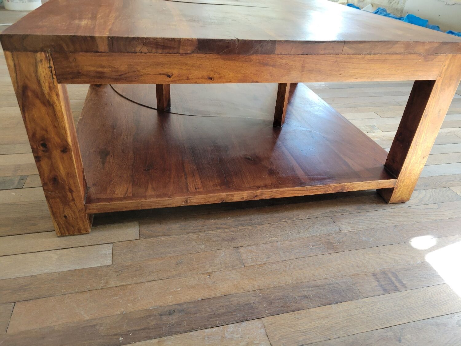 Table basse en 2 parties, vers 1970