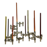 Large XL Candlestick by Fritz Nagel & Ceasar Stoffi and manufactured by BMF 1960’s nagelkandelaar