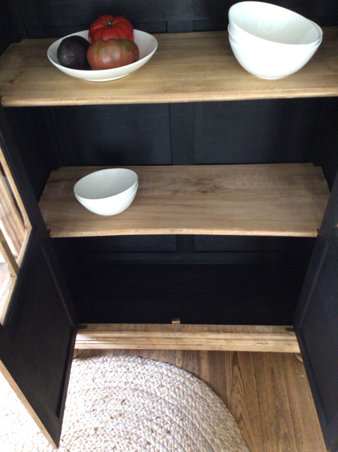 Parisian glass cabinet bookcase