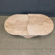 Vintage two tier travertine coffee table, 1970s
