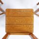 Ensemble de 6 chaises en chêne brutalistes - années 1970