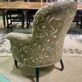 Napoleon III armchair, 19th century, fully restored and reupholstered