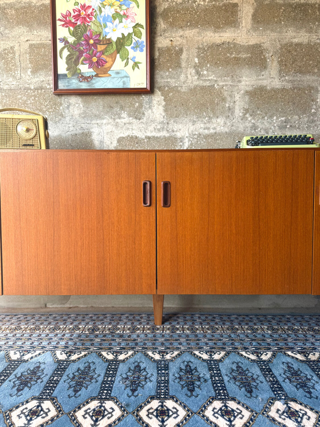 Enfilade scandinave vintage en teck, 1970