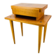 Scandinavian bedside table 50s blond wood