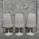 3 Vintage swivel tulip chairs