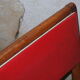 Fauteuil vintage année 40 rouge