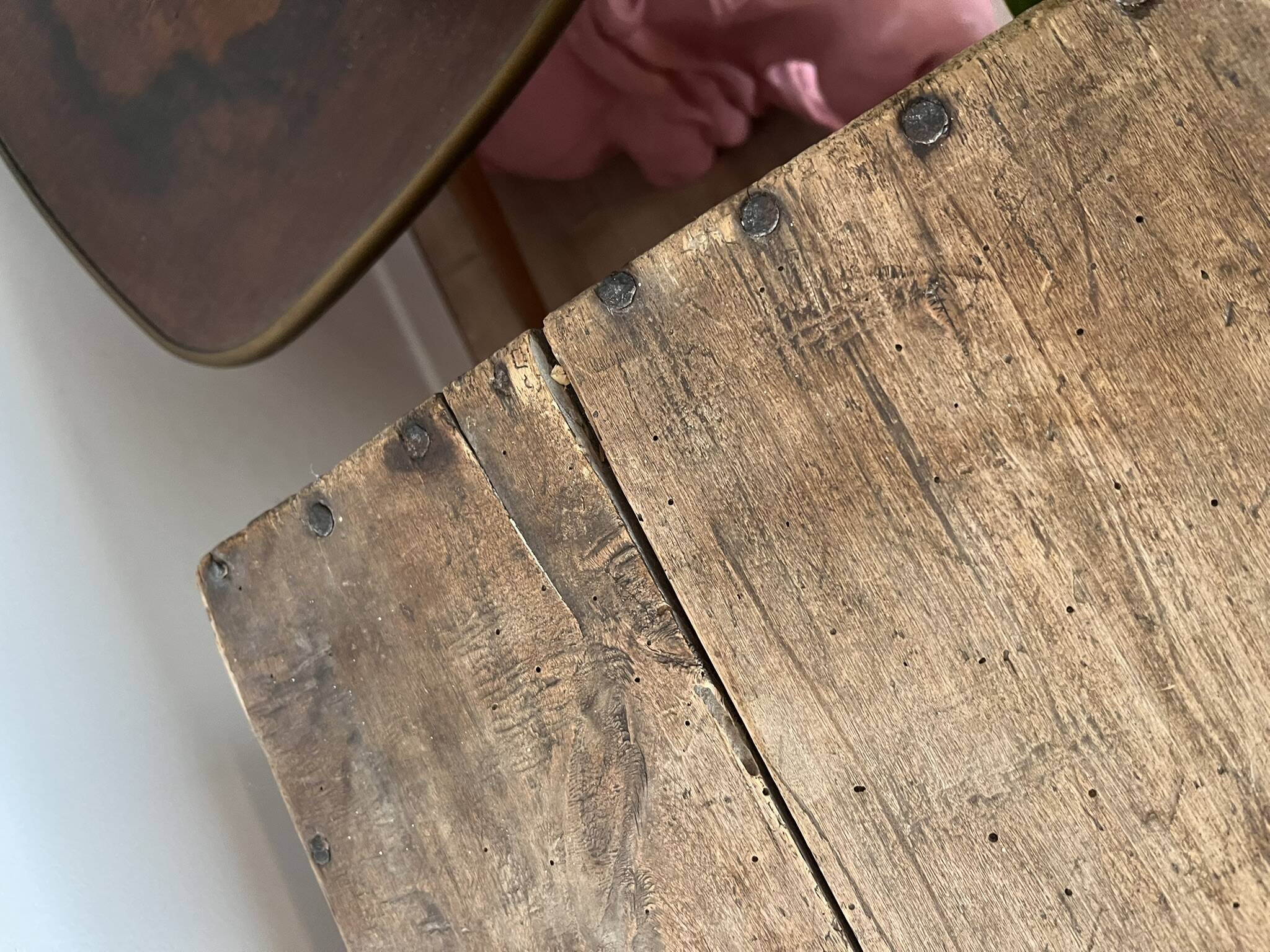 Vintage wooden trunk