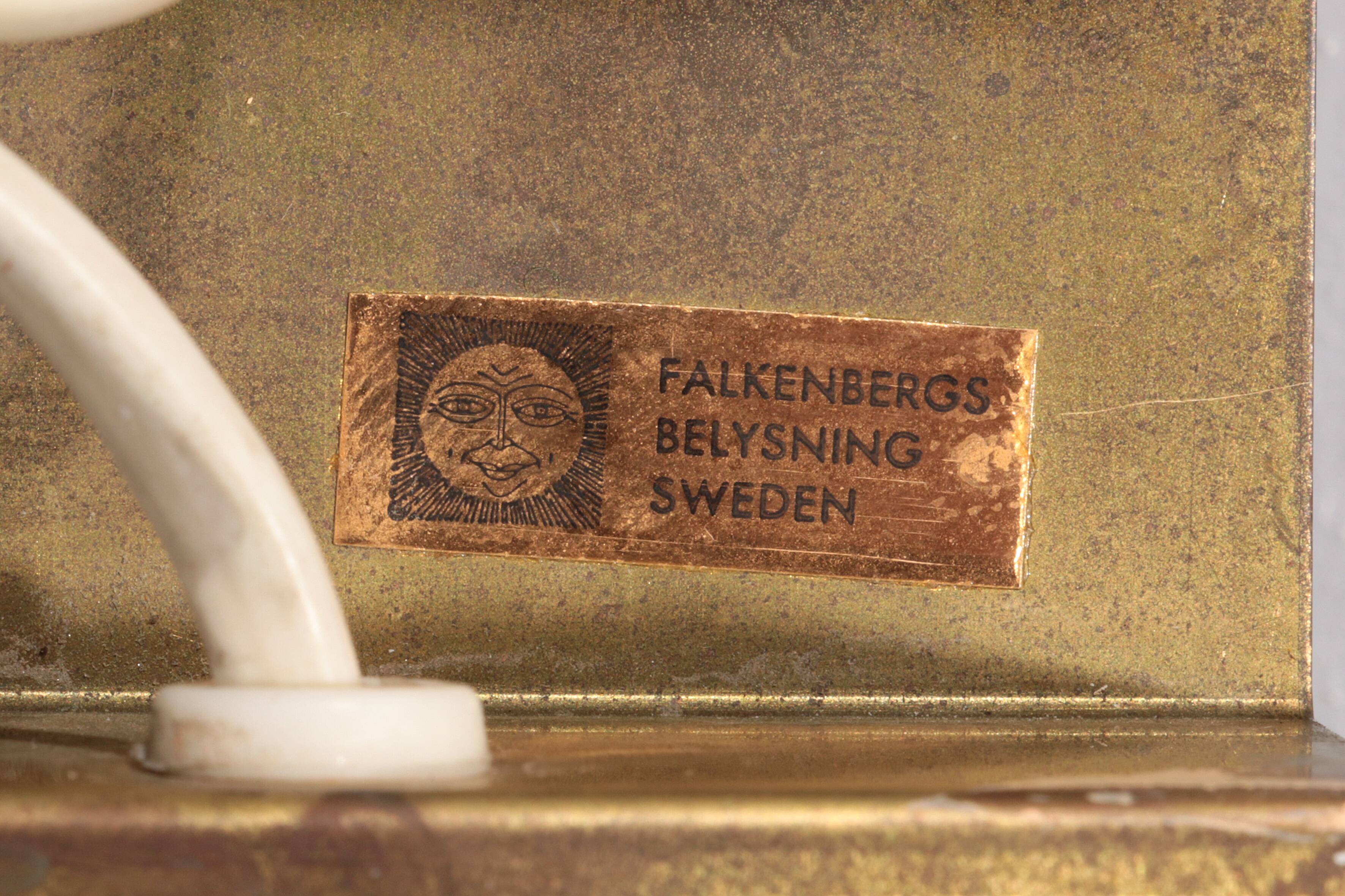 Design Wall Lamps by Falkenbergs Belysning 1960, Sweden