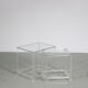 1970s Pair of acrylic nesting tables from Italy