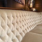 Louis XV velvet sofa from Genoa