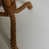 Living room lamp in braided rope 1950 Riviera