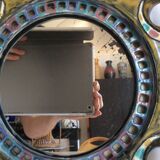 Ceramic mirror from the 1960s 32cm