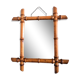 Bamboo barber mirror 42 cm, circa 1940