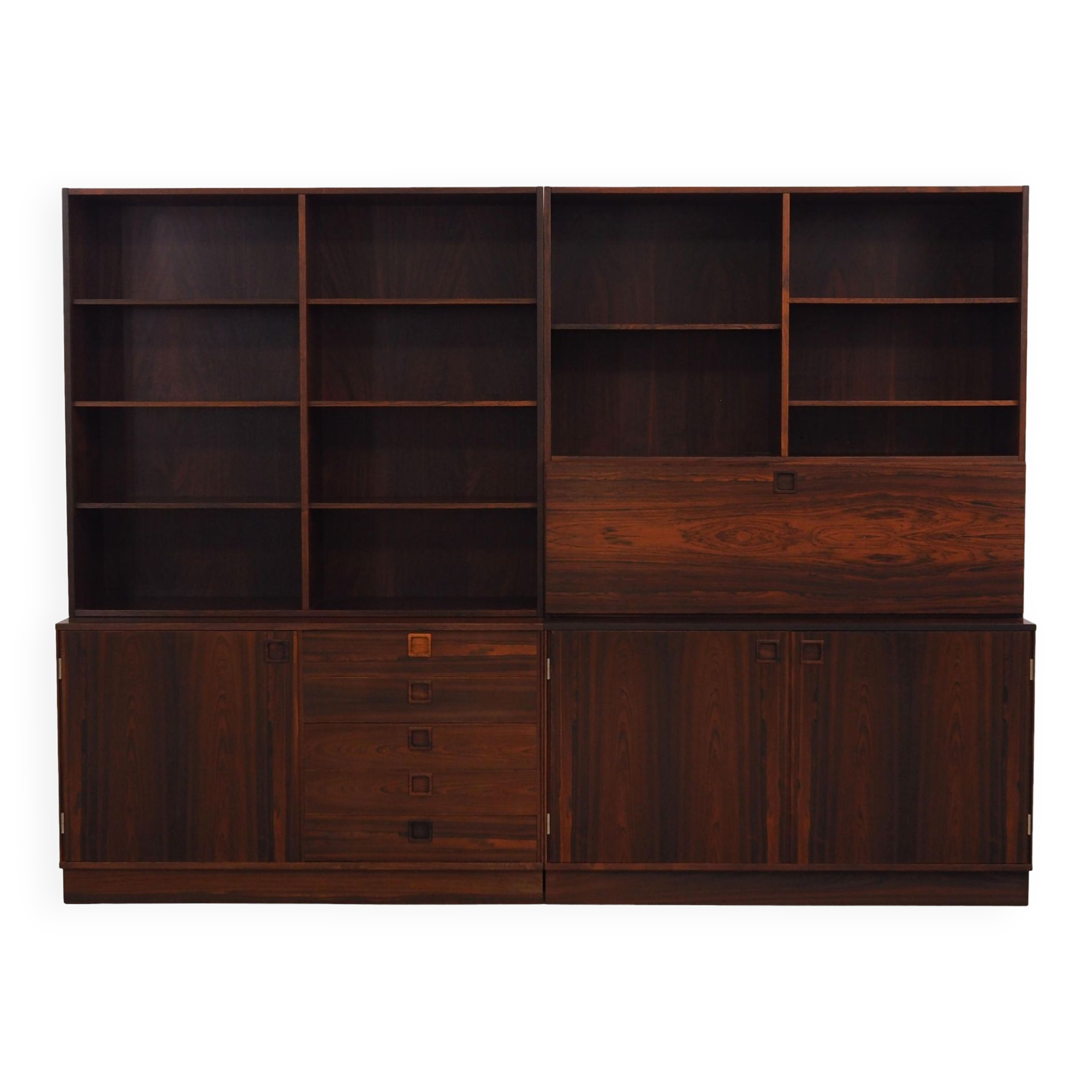 Set of rosewood bookcases, Danish design, 1970s, designer: Peter Løvig Nielsen