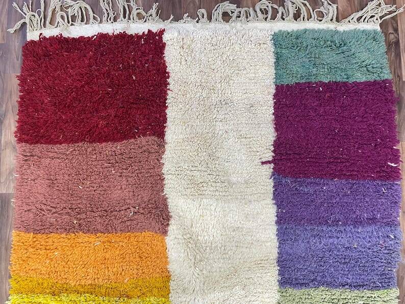 Handmade traditional Beni Ouraine rug, size 200 x 300 cm