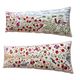 Set of 2 vintage embroidered cushion covers 46x136 cm
