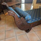 Empire period bench or daybed in Cuban mahogany