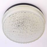 Atomic Age Glass Ceiling Light by Wila