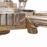 Art Deco silver-plated brass chandelier, 1920