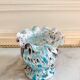 Vase verre moucheté verreries de Clichy Pantin