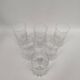 6 orangeade glasses, crystal water, 1970s
