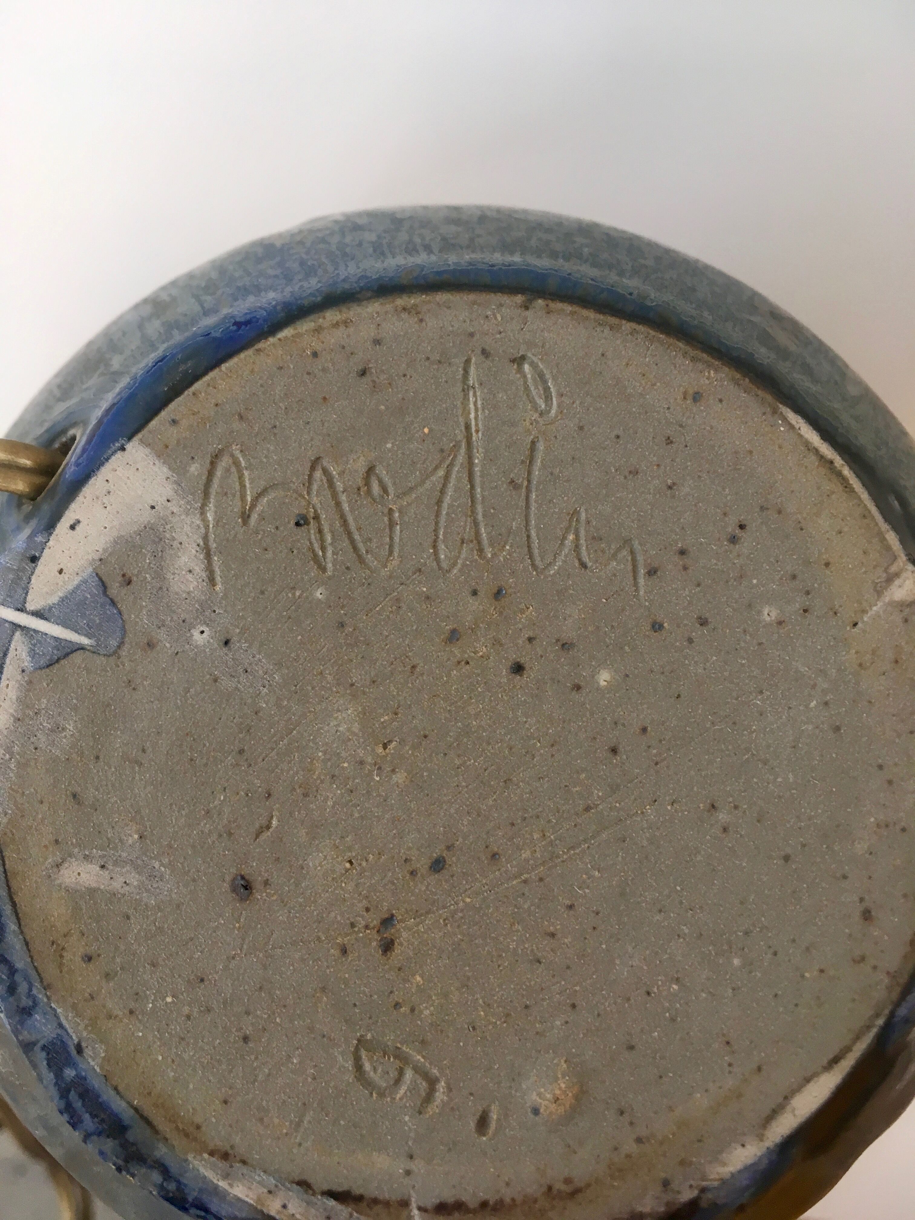 Ceramic lamp foot by André Bodin