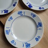 Set of 3 Luxembourg dessert plates