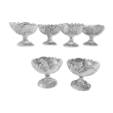 Vintage arque crystal dessert cups