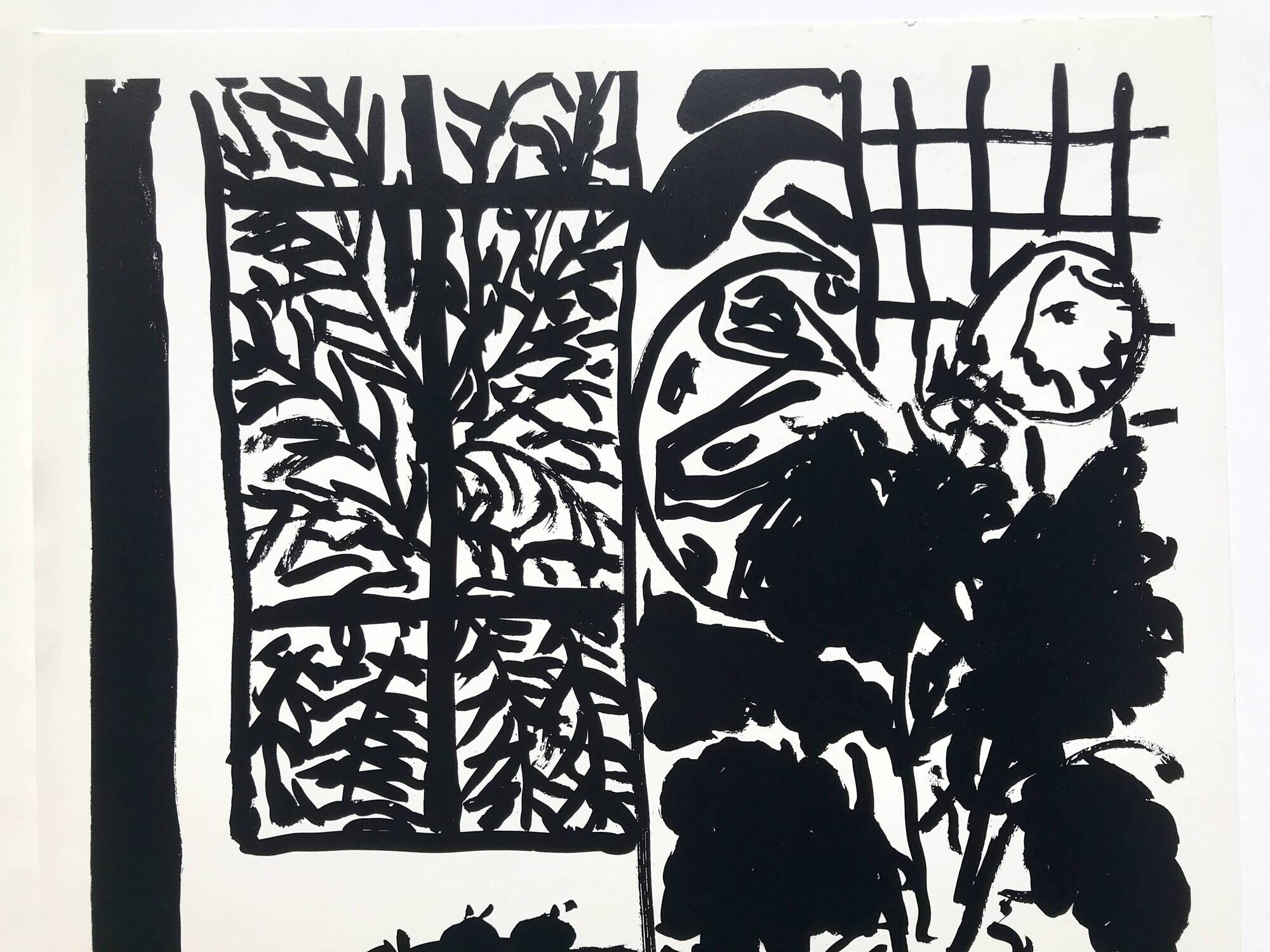 Henri matisse color poster (after) interior at the window, 1989