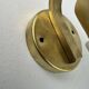 Antique small brass & opaline vintage wall sconce